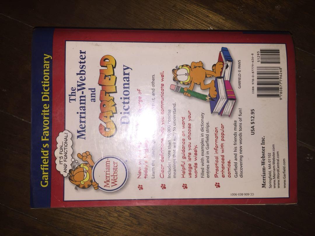 Merriam-webster and Garfield Dictionary, Hobbies & Toys, Books ...
