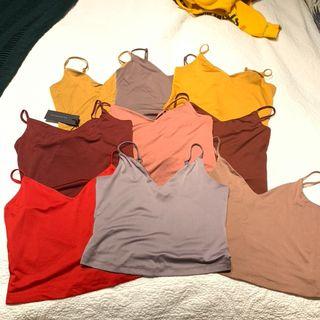 multiple cropped camis