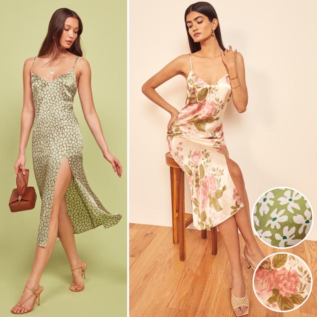 NEW Reformation Britten Dress in Olivia authentic ref Women s Fashion Dresses Sets Dresses on Carousell