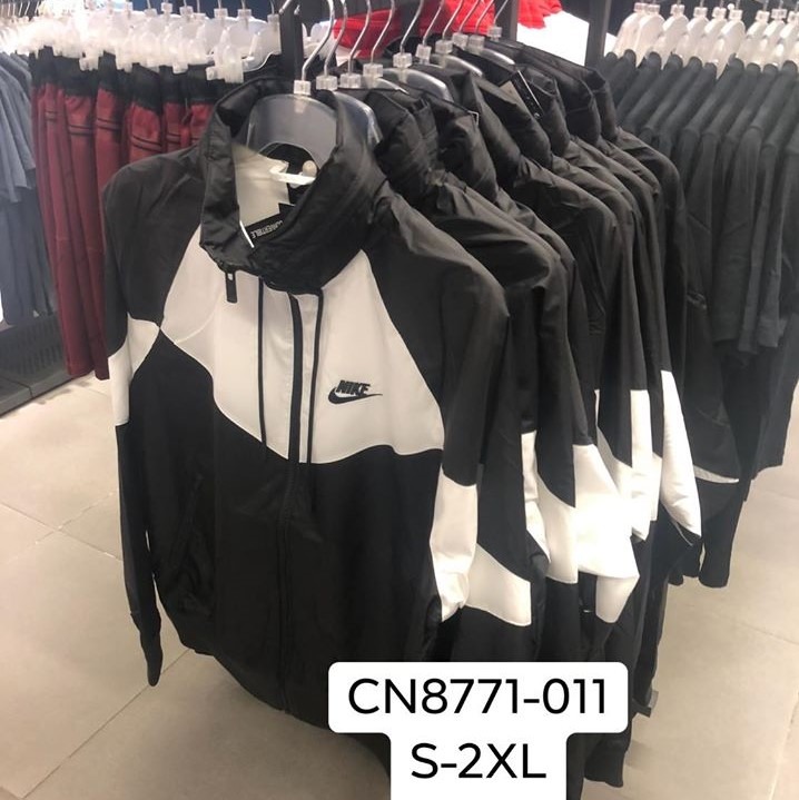 Nike NSW 新款拼接色風衣外套黑CN8771-011 