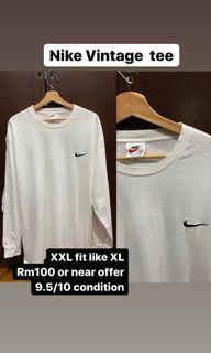 Nike Vintage long sleeve classic white