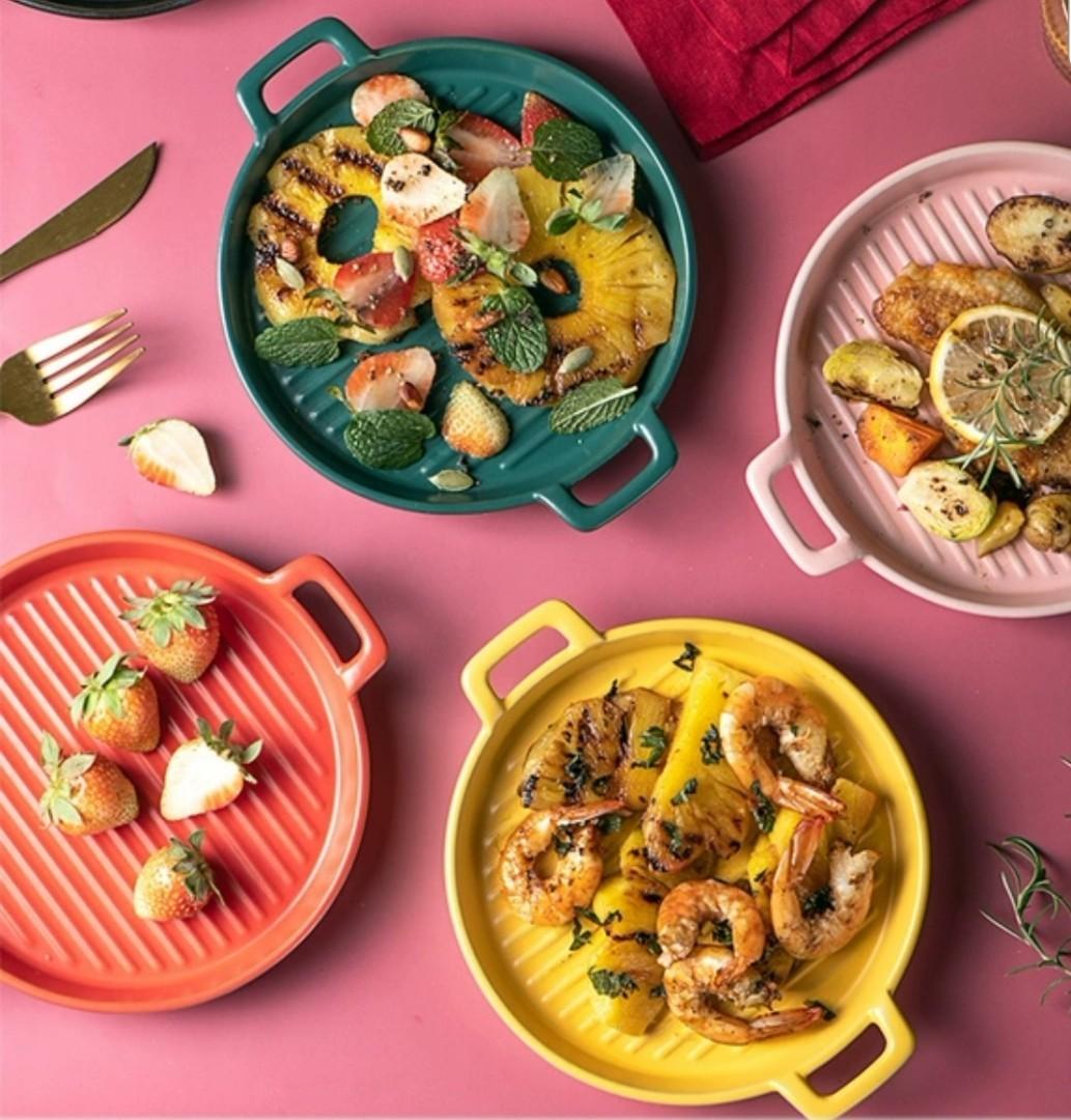 Nordic Plate Oven & Microwave Safe, Home Appliances, Kitchenware on Carousell