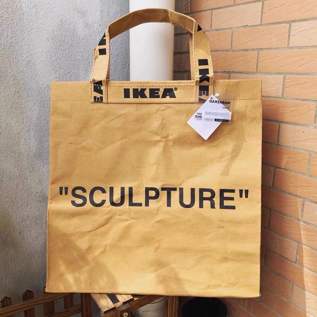 Limited! Virgil Abloh x Ikea - Markerad Sculpture Large Bag, Luxury, Bags  & Wallets on Carousell