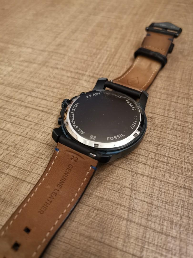 ORIGINAL Fossil FS5342 Men s Quartz Grant Sport Chronograph Black