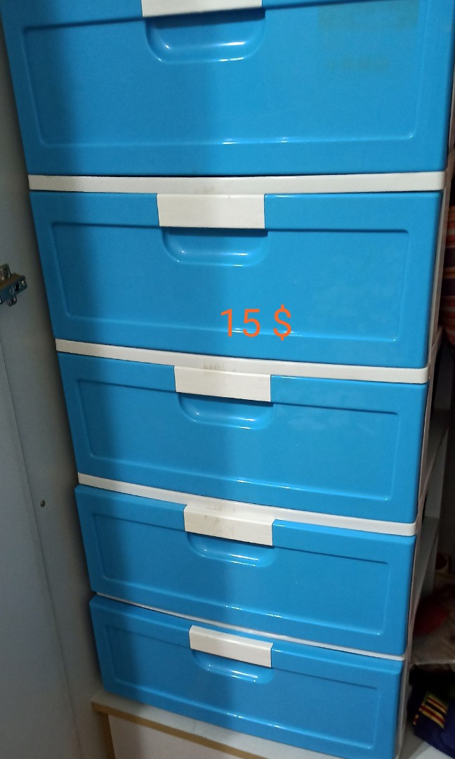 Plastic Drawers, Furniture & Home Living, Furniture, Shelves,
