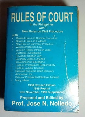 Rules Of Court With New Civil Procedure Law Book Hobbies Toys Books Magazines Assessment Books On Carousell
