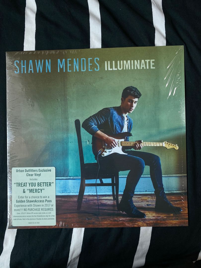 Sale Shawn Mendes Illuminate Vinyl Record Clear Uo Exclosive Hobbies Toys Music Media Vinyls On Carousell