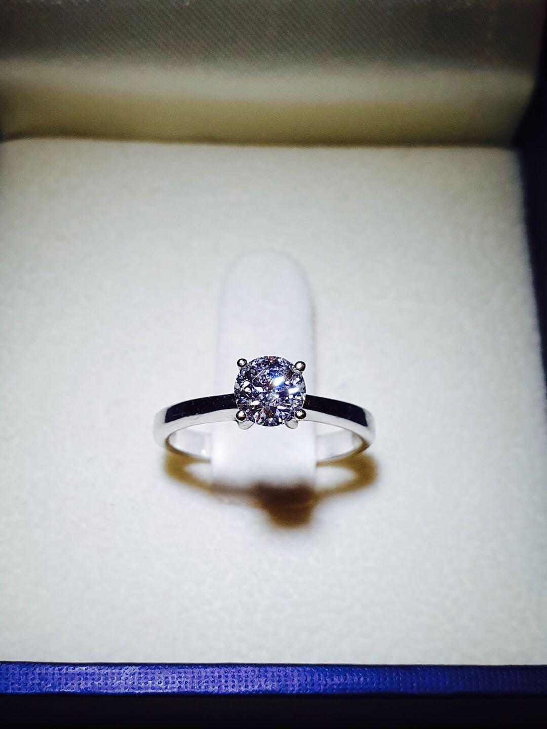 0.525ct AGS certified diamond solitaire engagement wedding Ring for SALE