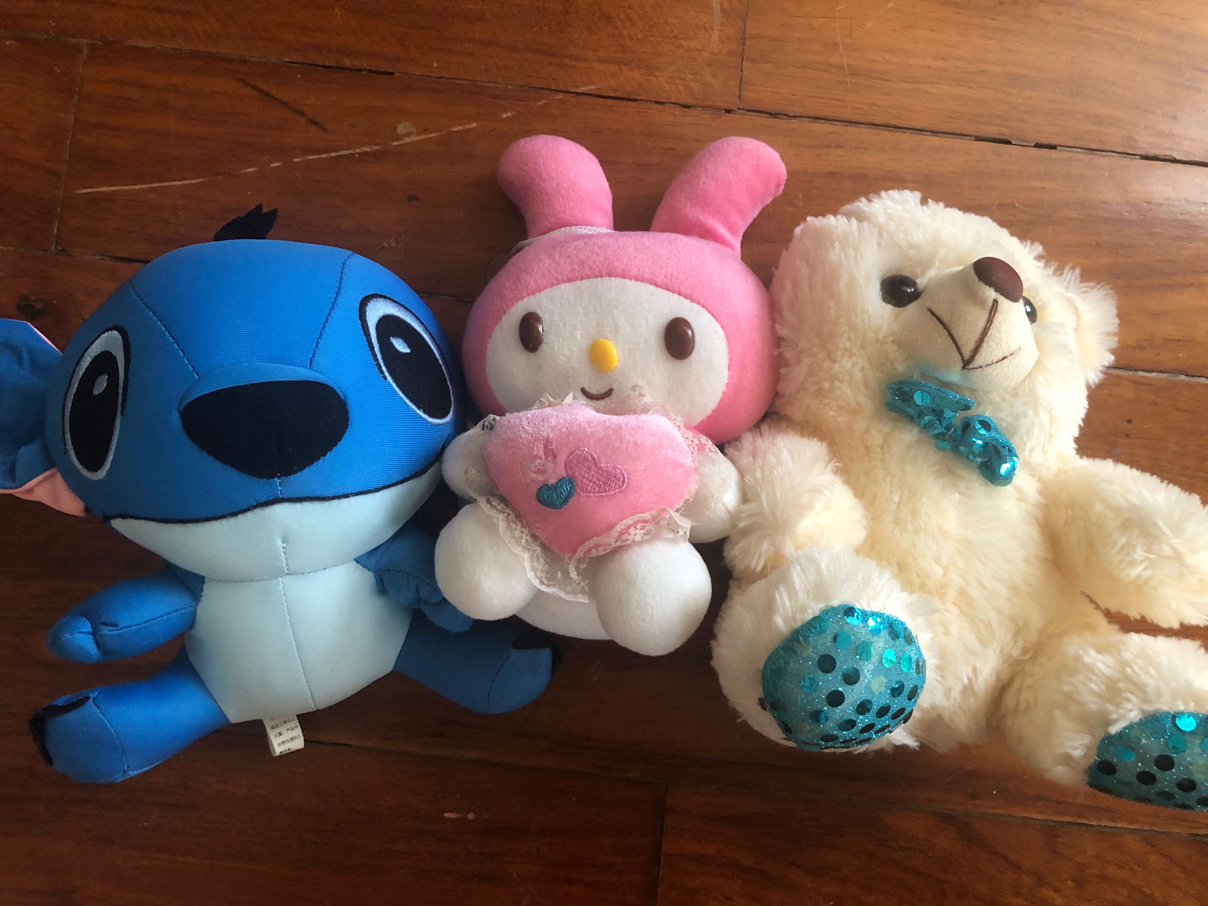 white stitch plush