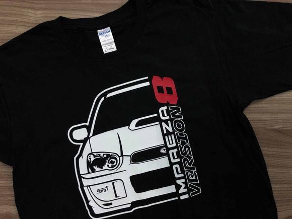 T shirt top subaru impreza