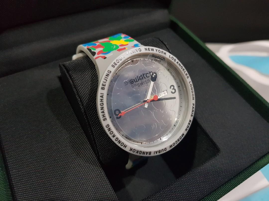 Swatch X Bape Tokyo Grey Multi Camo Men s Fashion Watches Accessories Watches on Carousell