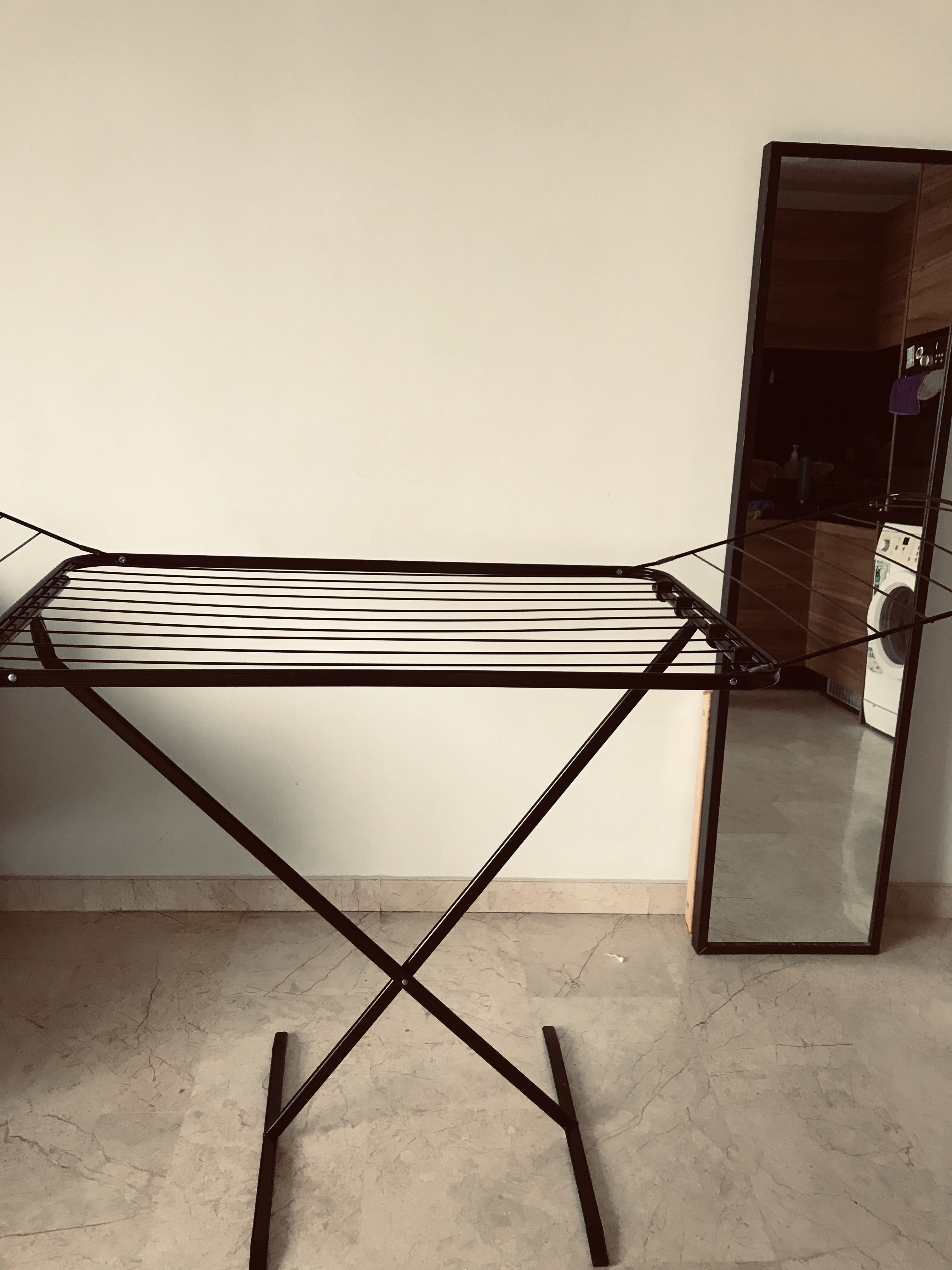 Three Fold Clothes Drying Rack, Furniture & Home Living, Bathroom ...