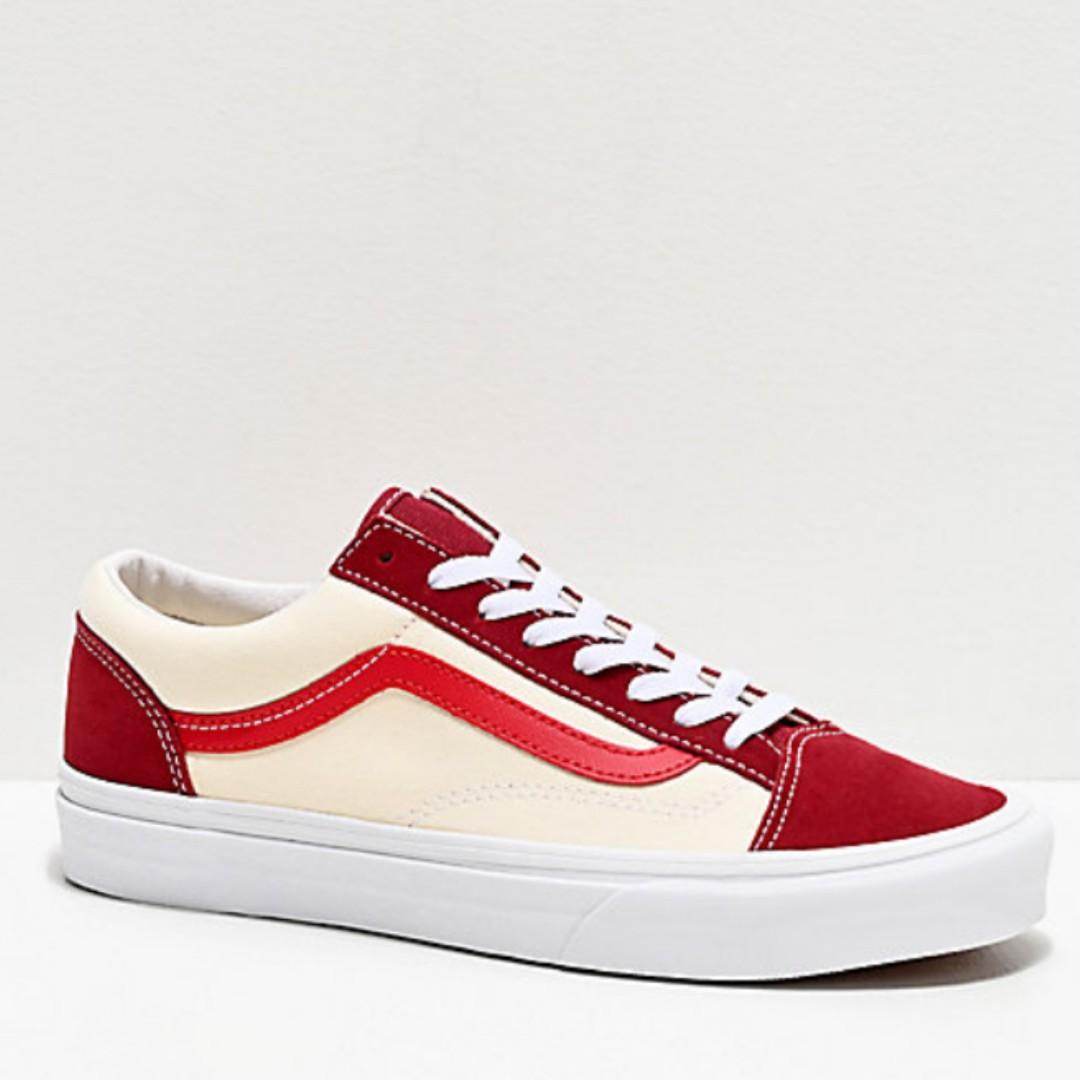 Vans style 36 biking red on sale