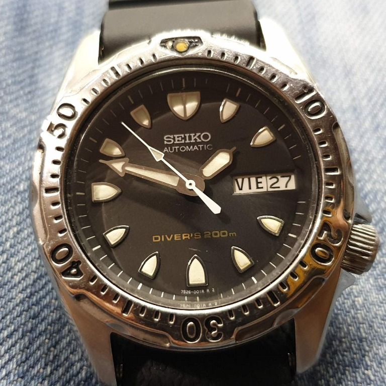 Vintage Seiko 7S26-0010 Automatic Divers Men's Watch, Women's Fashion,  Watches & Accessories, Watches on Carousell