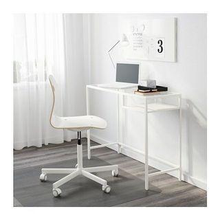 VITTSJO Laptop table - IKEA (White steel glass table)