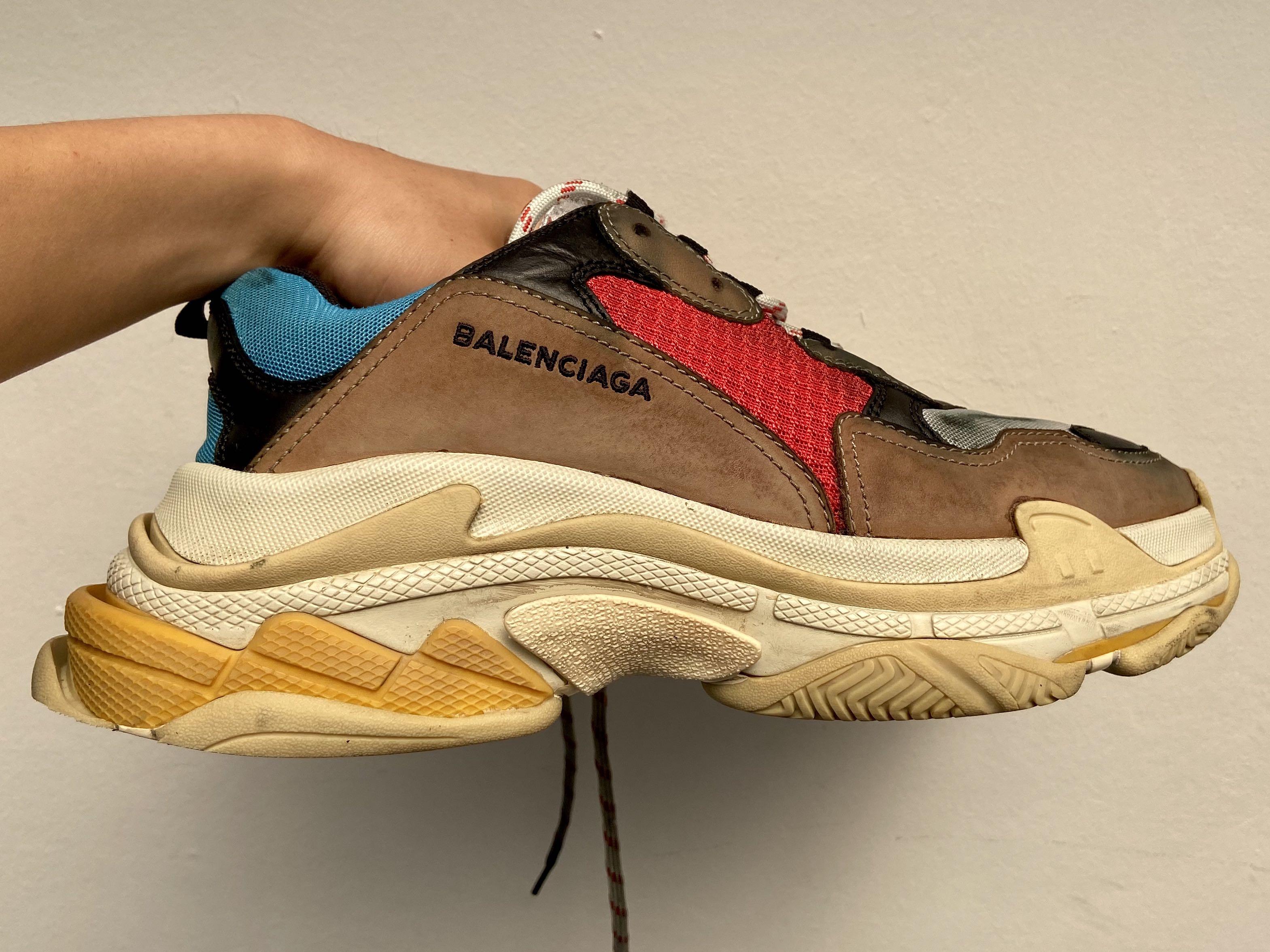 WTT Balenciaga Triple S Red Blue for 