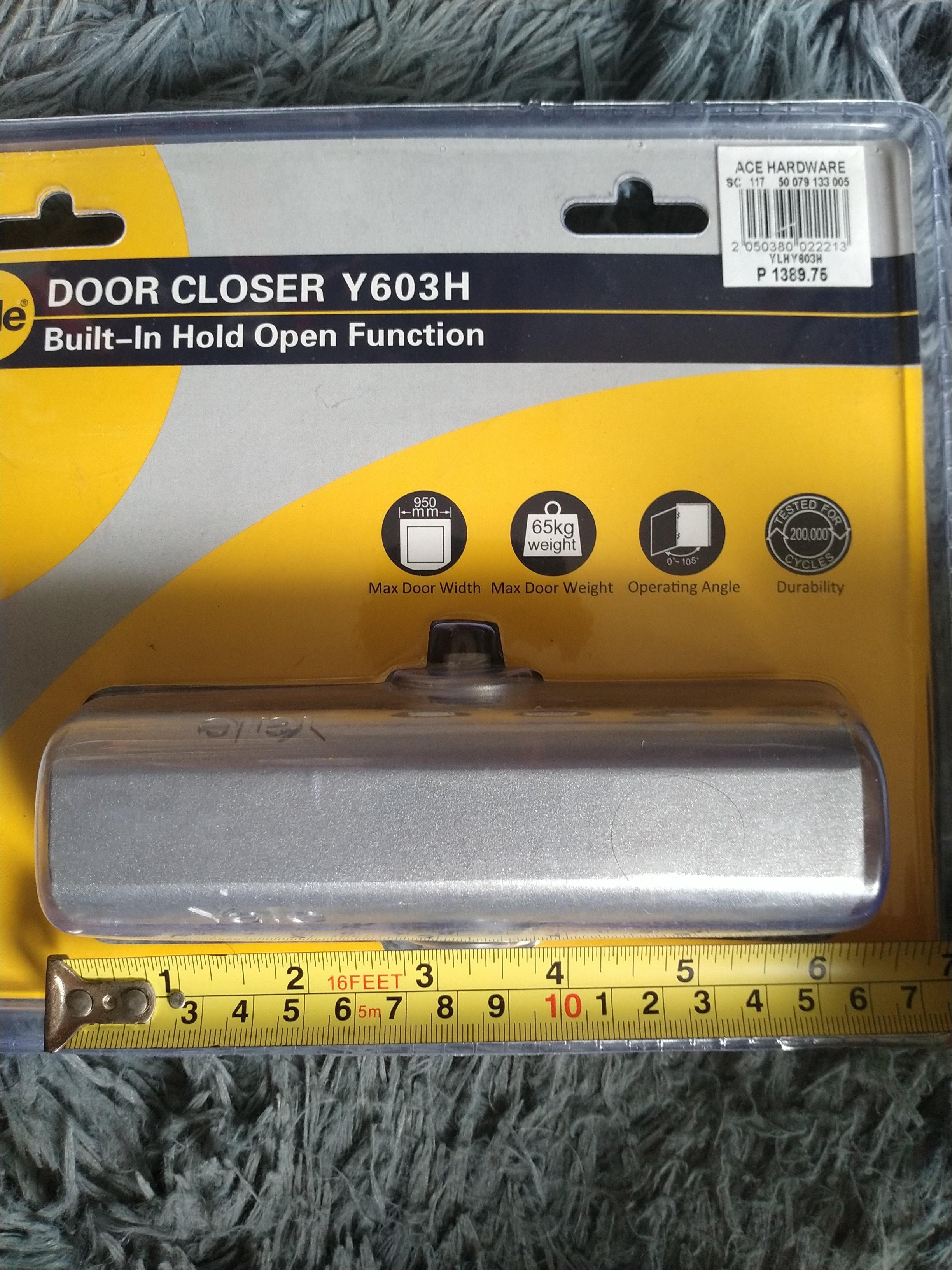 Yale Door Closer w/ Hold Open (Y603H), Furniture & Home Living, Home