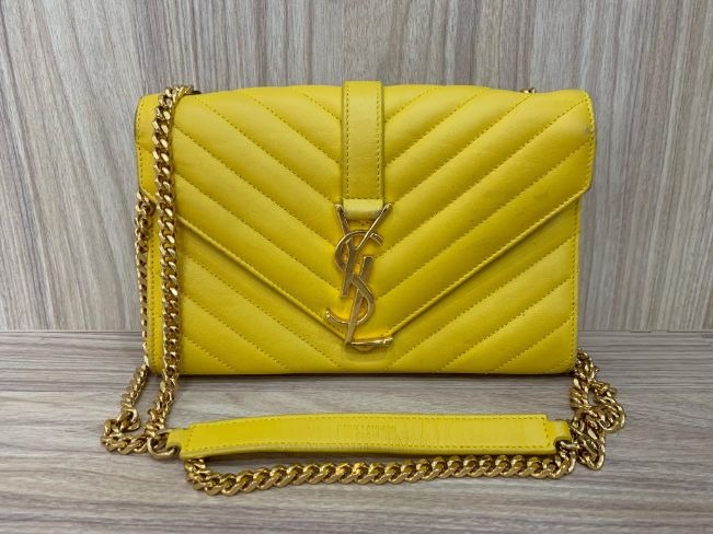 yellow ysl bag