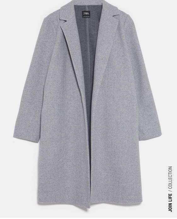 Zara Basic Coat, Women's Fashion 