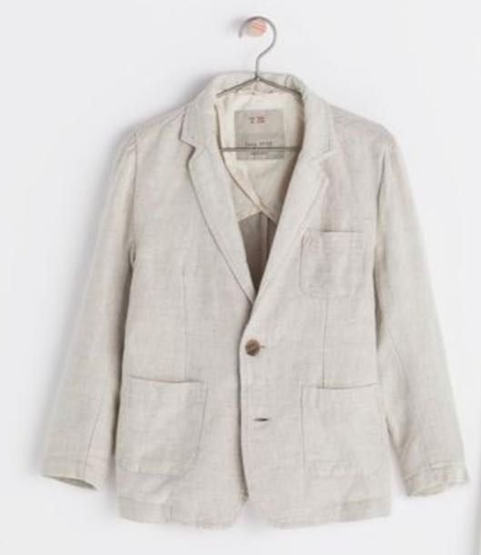 Linen discount suit zara