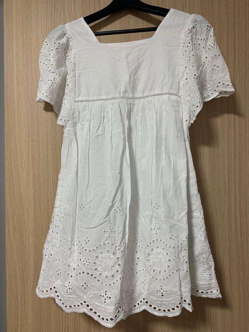 white babydoll dress zara