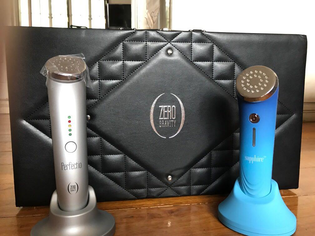 Zero Gravity Perfectio set (Category: Face Care) located in Quezon City. Submitted by lau_10 (Listing ID 1027741366, Image 1). Description: Zero Gravity Perfectio Set for sale!! - negotiable for sure buyer - silver perfectio never used - sapphire perfectio used once only - bought as set and selling as set - complete accessories Rfs: need funds for school MOP: Bank transfer Payment first through bank transfer before shipping ITEM IS AVAILABLE AS L