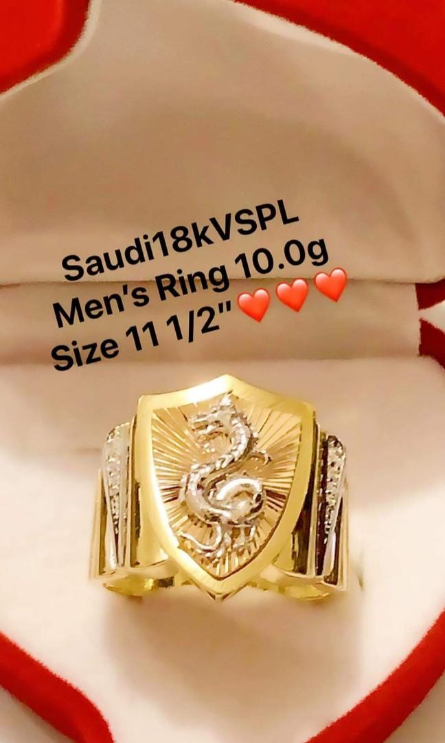 18K SAUDI GOLD MEN S RING