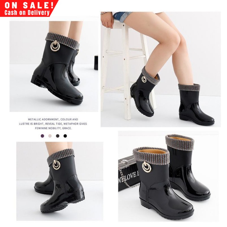 fashion rain boots