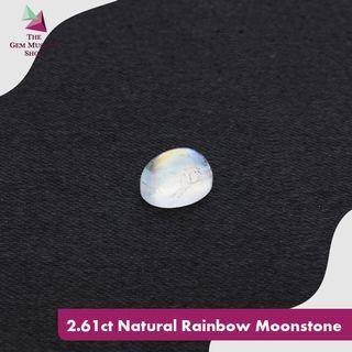 Natural Rainbow Moonstone 2.61ct e1161