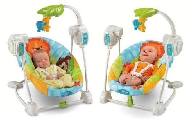 fisher price space saver swing and seat