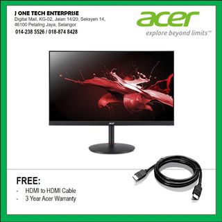 Acer Xf250q 240hz Freesync Lcd Monitor Gaming Monitor 24 5inch Argo Stand 1ms Zero Frame Electronics Computers Others On Carousell