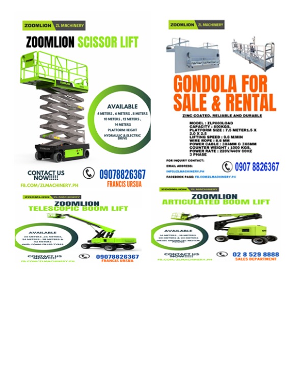 Aerial Work Platform Gondola, Commercial & Industrial, Construction