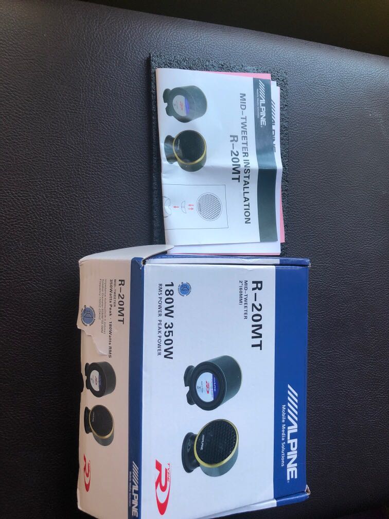 Alpine R-20MT full range tweeter, Audio, Other Audio Equipment on Carousell