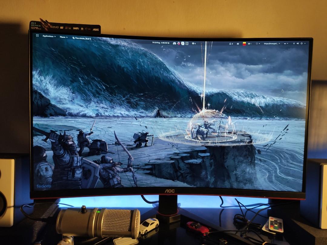 Aoc C32g1 144hz Fhd 32 Curved Gaming Monitor Electronics Computer Parts Accessories On Carousell