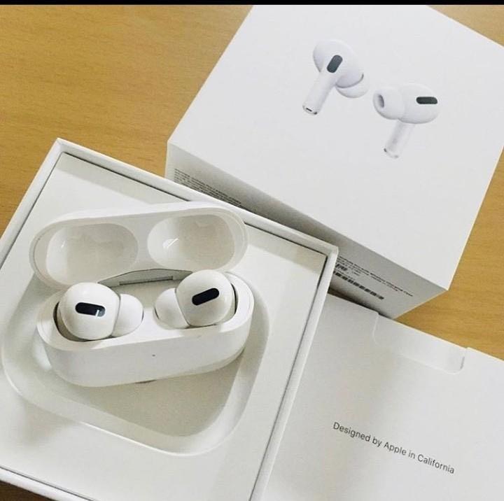 Apple AirPods Pro (Category: Portable Audio Accessories) located in Quezon City. Submitted by jpmonlineshop2019 (Listing ID 1028089199, Image 2). Description: AIRPODS PRO ㅤ - Customizable tap controls - Customizable Name - GPS Mapping Activated - Share Audio Activated - 24hrs Total Playback with the case - Proximity Sensor Activated(Ear Detection) - Wireless Charging Case (Fast Charge) - Siri Activated - Tap sensor Activated - 10 Meter Range - Bl