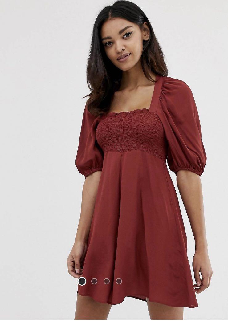 casual skater dress with sleeves