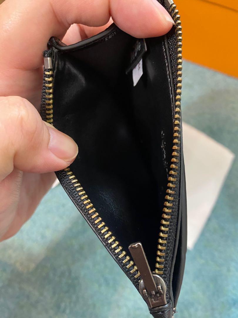 Authentic Coach Multiway Zip Card Case In Signature Canvas, Luxury