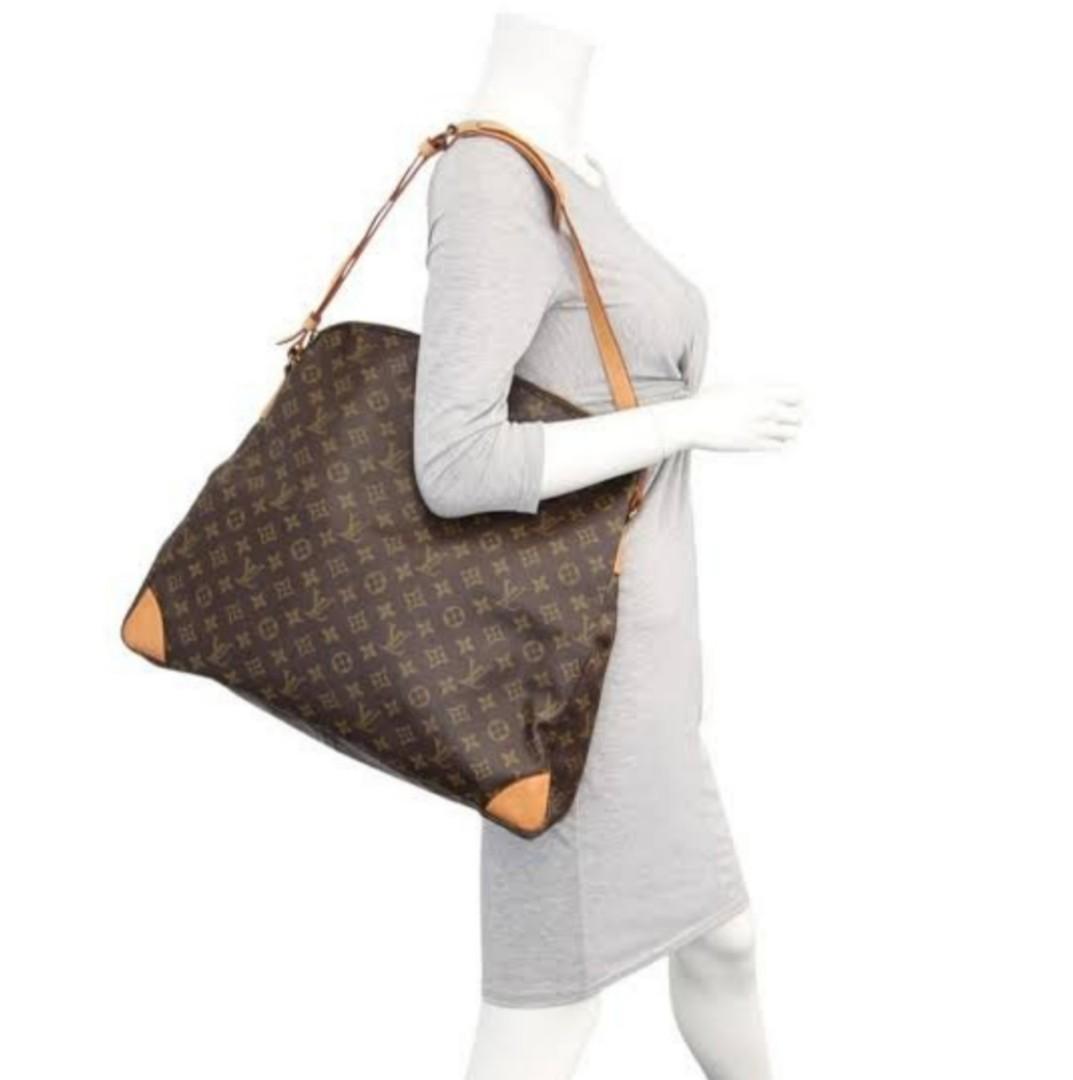 Louis Vuitton Extra Large Monogram Sac Ballad Promenade Zip Hobo 869095  Brown Coated Canvas Shoulder Bag