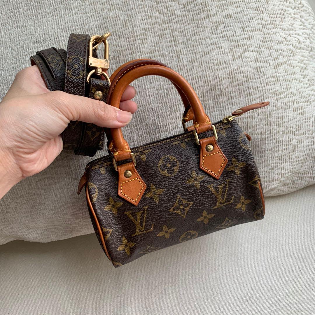 Brand New - Rare Louis Vuitton Nano Speedy handbag strap in brown