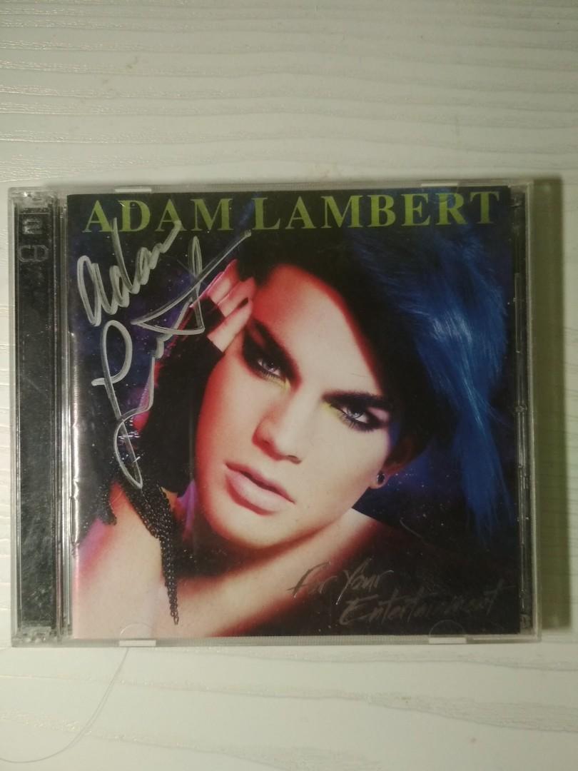 Autographed Adam Lambert Cd Dvd For Your Entertainment Album Music Media Cds Dvds Other Media On Carousell
