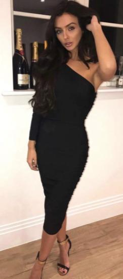 ax paris black midi dress