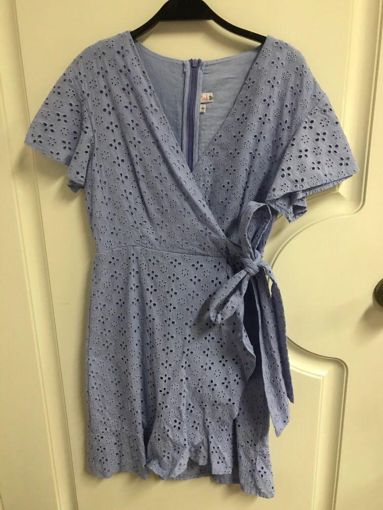 zara baby blue dress