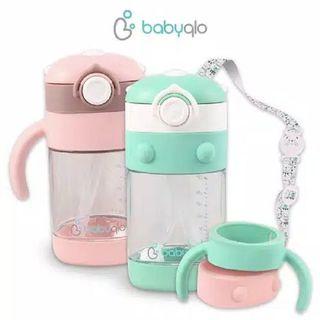 BabyQlo Botol Minum Susu Tritan Koala Baby Straw Cup With Handle BQ-7004