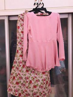 Baju Kurung Peplum & Baju Kebaya Moden (Hanya pakai sekali). Bukan ready made, semua customised. Size S - Size M.