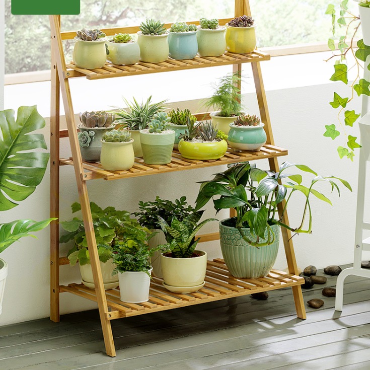 2 3 4 Tier Foldable Flower Rack Bamboo Wood Ladder Plant Stand Gardening Flowers Bouquets On Carousell Now that you have a finished ladder plant stand, it's time to pick a spot and display your greenery! carousell