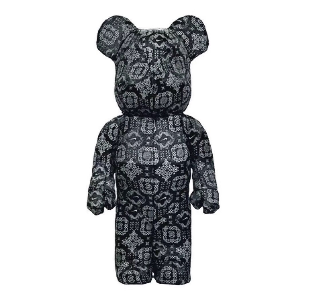 Bearbrick 1000% Clot x Nike 黑絲綢品牌Bear 潮人潮物潮牌Bear Be 