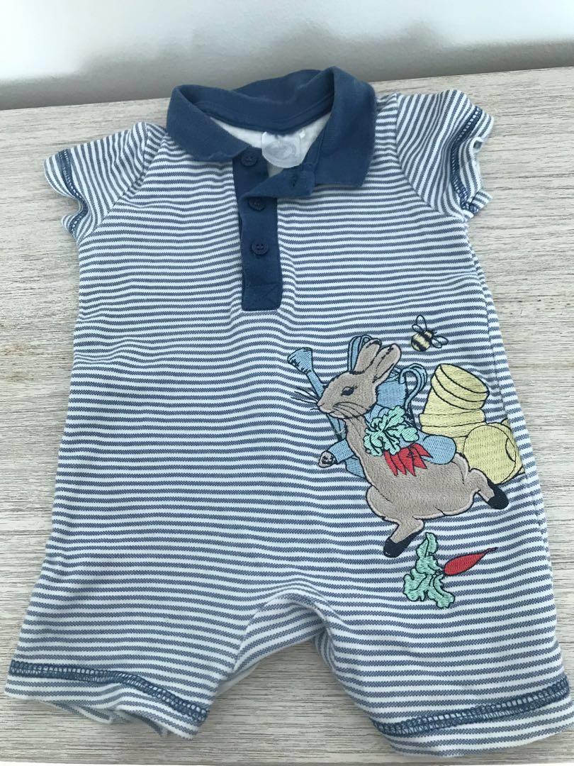 Peter Rabbit Beatrix Potter Baby Girls Fashion Romper
