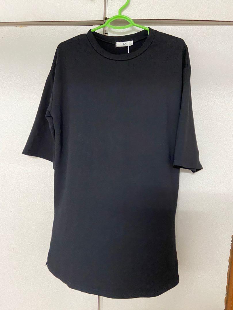 black t shirt shift dress