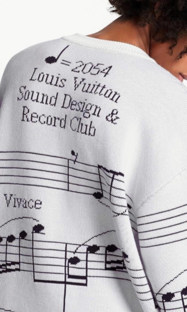 FOR SALE* FW19 Louis Vuitton 'Sound Design' Partition Intarsia