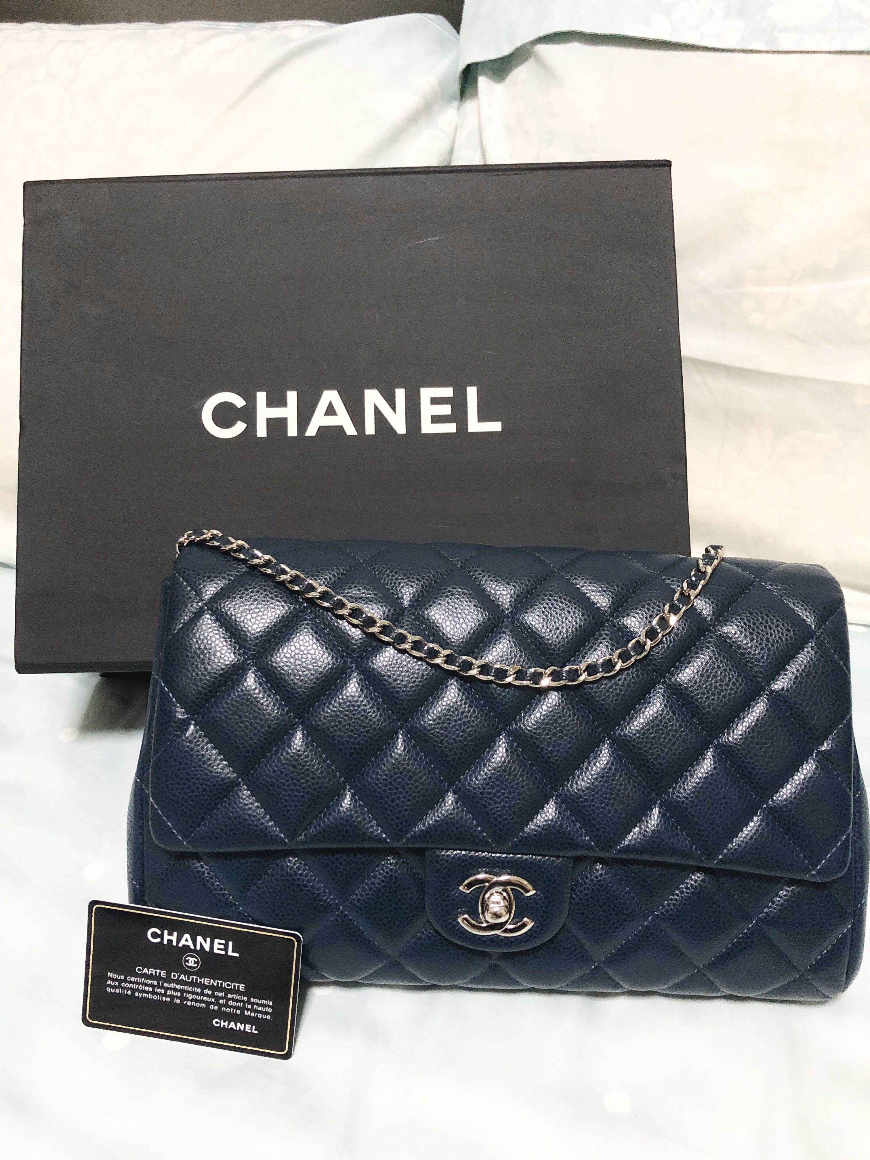 chanel caviar clutch